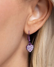 Load image into Gallery viewer, Homecoming Hearts - Purple NECKLACE-Historic Hearts - Purple EARRINGS
