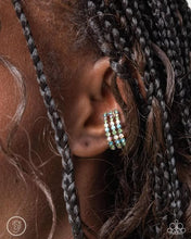 Load image into Gallery viewer, Earring Cuff: Iridescent Influence - Multi Hoop Earring: Iridescent Improv - Multi
