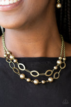 Load image into Gallery viewer, GLIMMER Takes All BRASS NECKLACE
