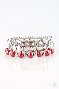 GIRLY GIRL GLAMOUR RED BRACELET