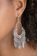 Load image into Gallery viewer, Walk On The Wildside RED EARRINGS
