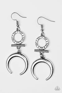 MAJESTICALLY MOON CHILD SILVER EARRINGS