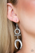 Load image into Gallery viewer, MAJESTICALLY MOON CHILD SILVER EARRINGS
