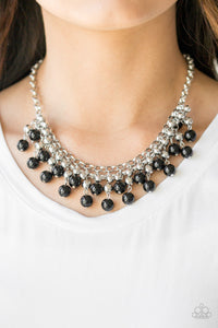 FRIDAY NIGHT FRINGE BLACK NECKLACE