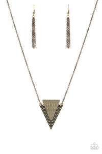 ANCIENT ARROW BRASS NECKLACE