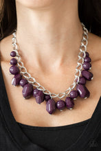 Load image into Gallery viewer, Gorgeously Globetrotter - Purple NECKLACE
