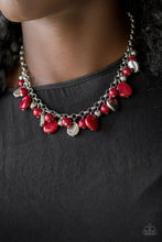 Load image into Gallery viewer, Flirtatiously Florida - Red NECKLACE
