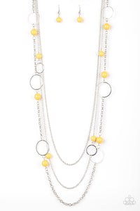 BEACHSIDE BABE YELLOW NECKLACE