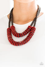 Load image into Gallery viewer, DOMINICAN DISCO RED NECKLACE
