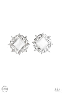 Get Rich Quick - White CLIP ON EARRINGS