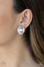 Load image into Gallery viewer, Movie Star Sparkle - White CLIP ON EARRINGS
