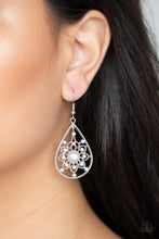 Load image into Gallery viewer, A FLAIR FOR FABULOUS WHITE EARRINGS
