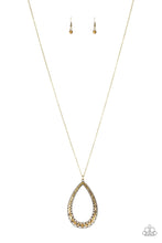 Load image into Gallery viewer, Big Ticket Twinkle - Brass NECKLACE
