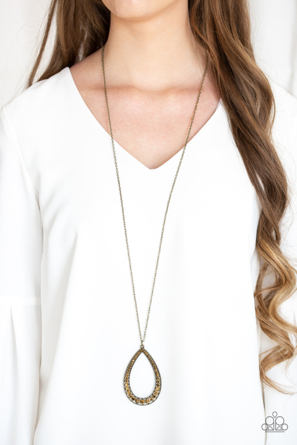 Big Ticket Twinkle - Brass NECKLACE