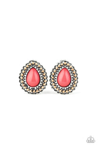 BEADED BLAST PINK EARRINGS